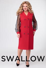 Коллекция женской одежды больших размеров белорусского бренда Swallow зима 2020-2021