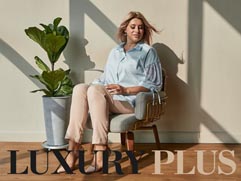 Lookbook женской одежды нестандартных размеров российского бренда Luxury Plus