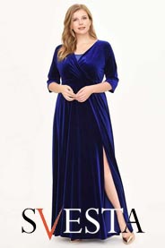 Коллекция платьев для полных модниц российской компании SVESTA осень 2020