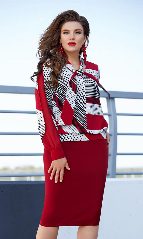 Коллекция платьев для полных девушек белорусского бренда Vittoria Queen осень-зима 2020-2021