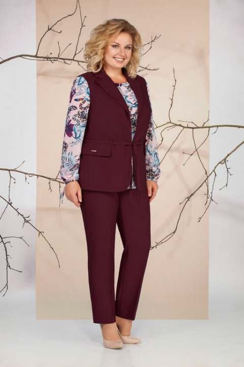 Коллекция одежды для полных женщин белорусской компании Ivelta Plus зима 2019-20