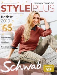 Немецкий каталог женской одежды нестандартных размеров Schwab Style Plus осень 2019