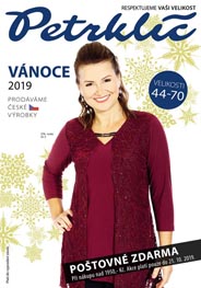 Новогодний каталог одежды для полных женщин чешского бренда Petrklíč 2020