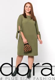 Платья для полных российского бренда Dora осень 2019