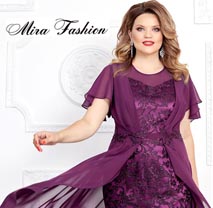 Платья для полных девушек и женщин белорусского бренда Mira Fashion осень 2019