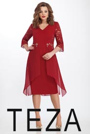 Платья для полных девушек белорусского бренда Teza коллекция весна-лето 2019
