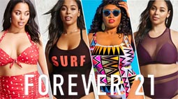 Купальники для полных девушек и женщин американского бренда Forever 21 лето 2019
