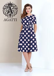 Коллекция женской одежды больших размеров белорусского бренда Agatti весна 2019