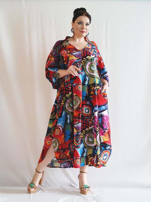 Коллекция женской одежды больших размеров российской компании Eva collection осень-зима 2018-2019