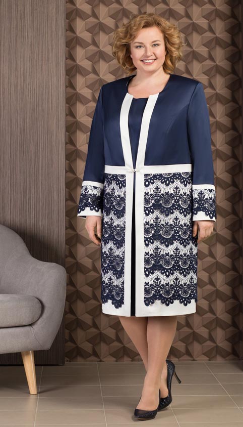 Коллекция шикарной одежды для полных женщин белорусской компании Aira Style осень-зима 2018-2019