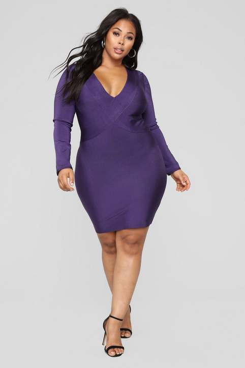 Стильные платья для полных девушек американского бренда Fashion Nova осень-зима 2018-2019
