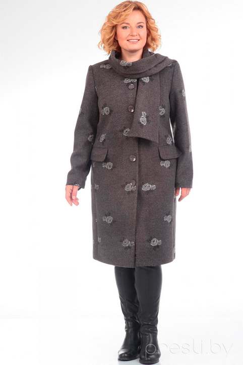 Пальто для полных девушек и женщин белорусских производителей осень-зима 2018-2019