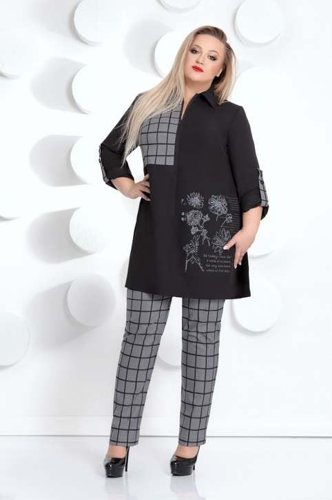 Коллекция женской одежды больших размеров белорусской компании Mubliz осень-зима 2018-19