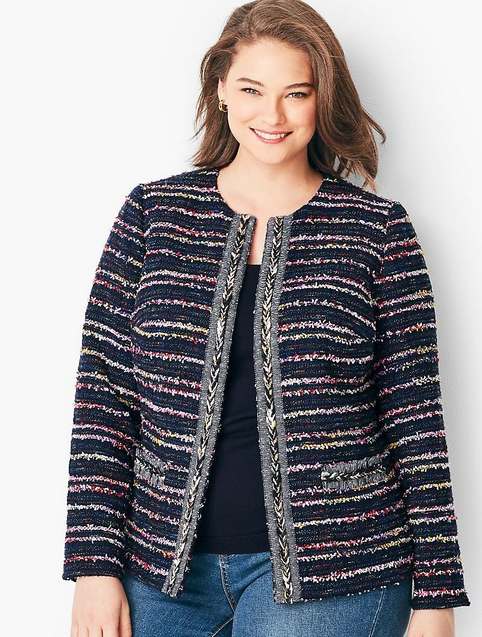 Жакеты и пиджаки для полных девушек и женщин американского бренда Talbots осень 2018