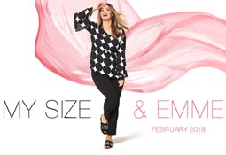 Лукбуки женской одежды больших размеров австралийского бренда My Size январь-февраль 2018