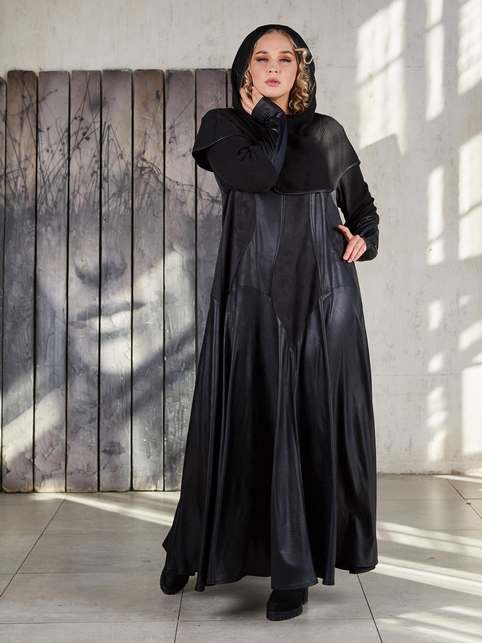 Коллекция женской одежды больших размеров российского бренда EVA collection зима 2018