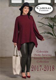 Каталог одежды для полных девушек и женщин испанского бренда Carisal Fashion осень-зима 2017-2018
