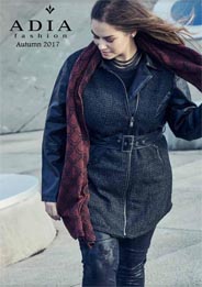 Лукбуки женской одежды больших размеров датского бренда ADIA осень-зима 2017-2018