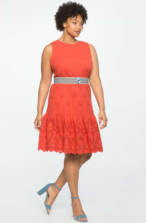 Платья для полных девушек и женщин американского бренда Eloquii, весна-лето 2017