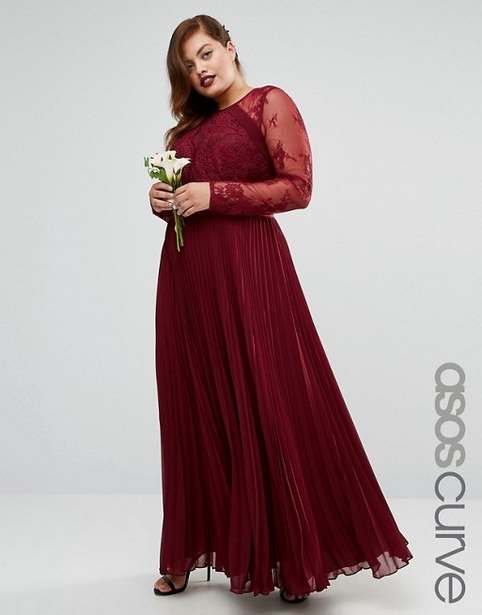 Новогодняя коллекция вечерних и коктейльных платьев для полных девушек английского бренда Asos 2017