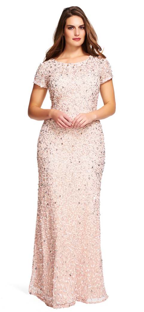Новогодняя коллекция вечерних и коктейльных платьев для полных женщин американского бренда Adrianna Papell 2017