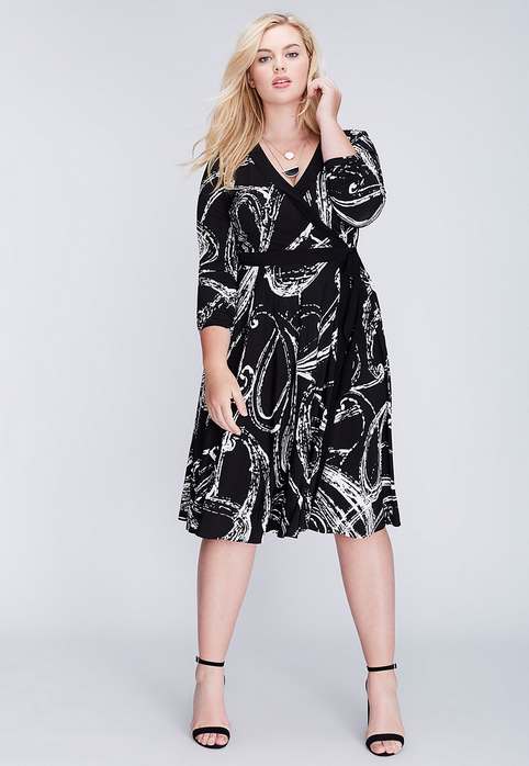 Нарядные платья для полных женщин американского бренда Lane Bryant, осень 2016