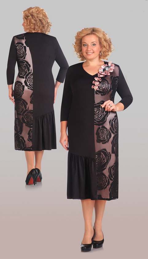 Платья для полных женщин белорусской фирмы Aira Style. Осень-зима 2015-2016