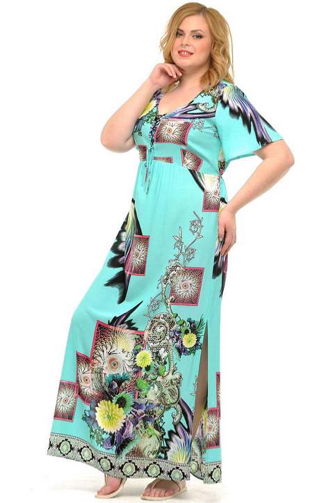 Длинные платья и сарафаны для полных модниц российского бренда Svesta. Лето 2016