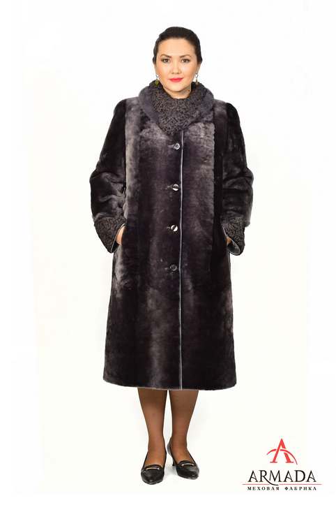 Шубы и меховые пальто для полных женщин российской компании Armada. Зима 2015-2016