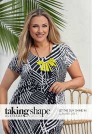 Лукбуки женской одежды больших размеров австралийского бренда Taking Shape. Лето 2015