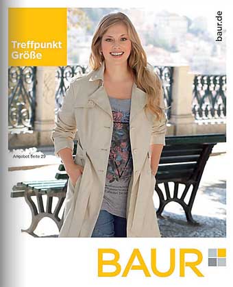 Немецкий каталог женской одежды больших размеров Baur Treffpunkt Größe. Осень 2015