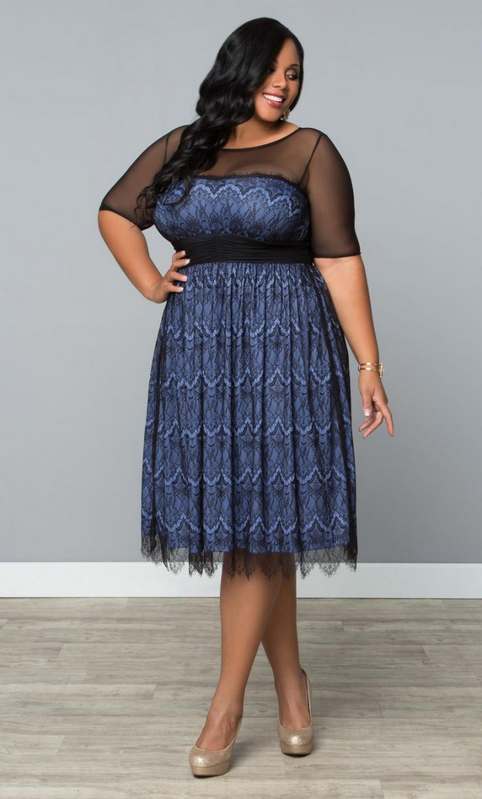 Платья для полных модниц американского бренда Kiyonna. Осень 2015