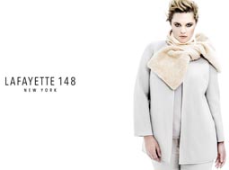 Lookbook женской одежды больших размеров американского бренда Lafayette 148. Зима 2015