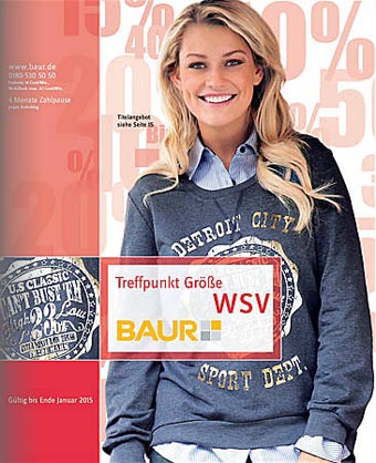 Немецкий каталог распродажи осенне-зимней коллекции 2014-2015 Baur Treffpunkt Größe WSV