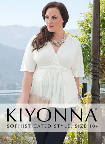 Каталог женской одежды больших размеров американского бренда Kiyonna. Осень-зима 2014-2015