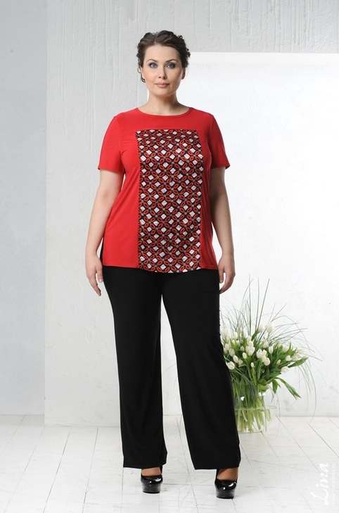 Каталог женской одежды больших размеров российскоой Торговой марки Lina. Весна-лето 2014