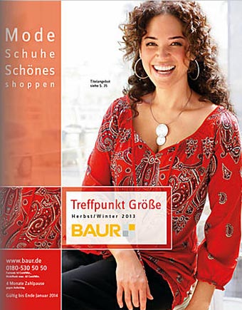Немецкий каталог женской одежды больших размеров Baur Treffpunkt Größe. Осень-зима 2013/2014