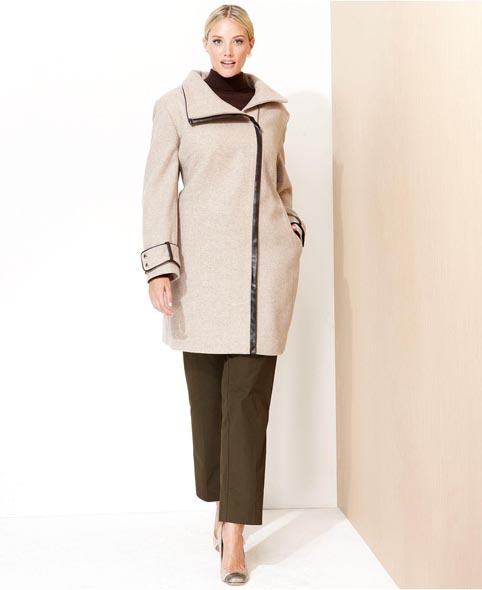 Моднае пальто и полупальто для полных женщин. Осень-зима 2013-2014