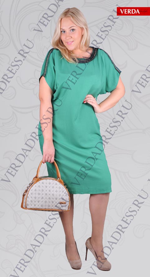 Платья для полных модниц турецкого бренда VERDA. Весна-лето 2013