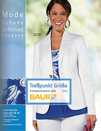Немецкий каталог женской одежды больших размеров Baur Treffpunkt Größe Extra. Весна-лето 2013 
