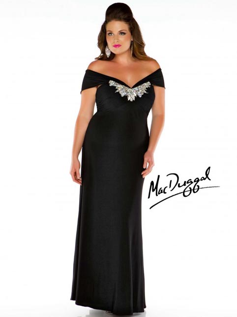Платья для выпускного бала для полных девушек от Mac Duggal 2013