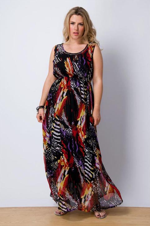 Летние платья и сарафаны для полных женщин английского бренда Yours 2013