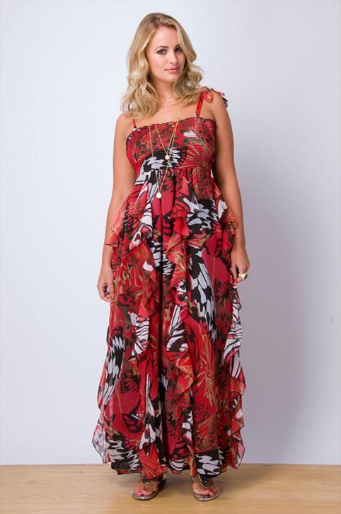 Летние платья и сарафаны для полных женщин английского бренда Yours 2013
